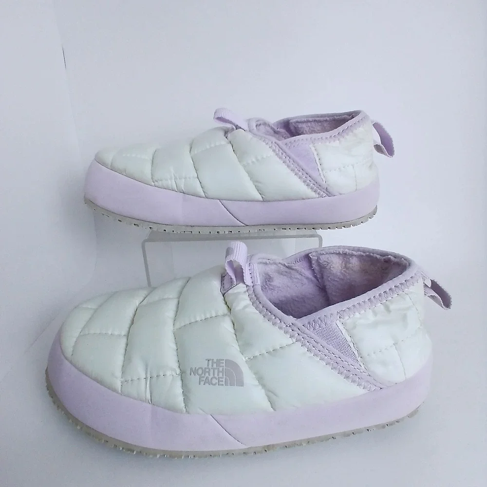 The North Face Thermoball Traction Mule II Kids 1 White Lavender Cabin Outdoor
